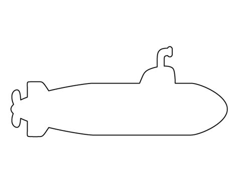 Submarine Template Printable